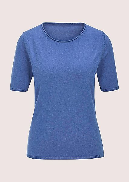 MADELEINE Longpullover "Strickshirt Sommerpulli mit Rollkante" schmale Ripp günstig online kaufen