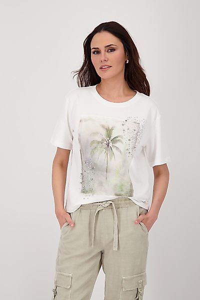 Monari T-Shirt Shirt Palme Mit Rundhalsausschnitt günstig online kaufen