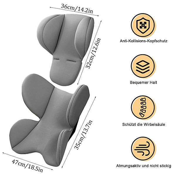 Refined Living Kinderwagen-Sitzauflage Baby-Autositzkissen Baby Autositz günstig online kaufen