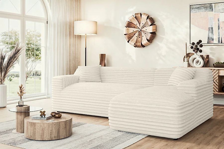 Home affaire Ecksofa "LILLIANA Designsofa, L-Form mit Recamiere rechts/link günstig online kaufen