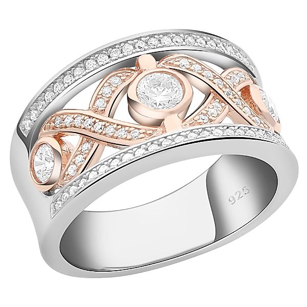 Tony Fein Silberring Kronenring 585er Rosé günstig online kaufen