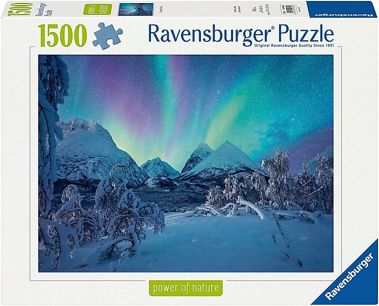 Ravensburger Puzzle power of nature, Wenn die Nordlichter tanzen, 1500 Puzz günstig online kaufen