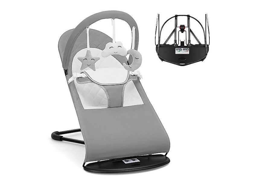 SURFOU Babywippe Babyschaukel Baby Bouncer Spielbügel mit 3 Spielzeuge, 0–6 günstig online kaufen