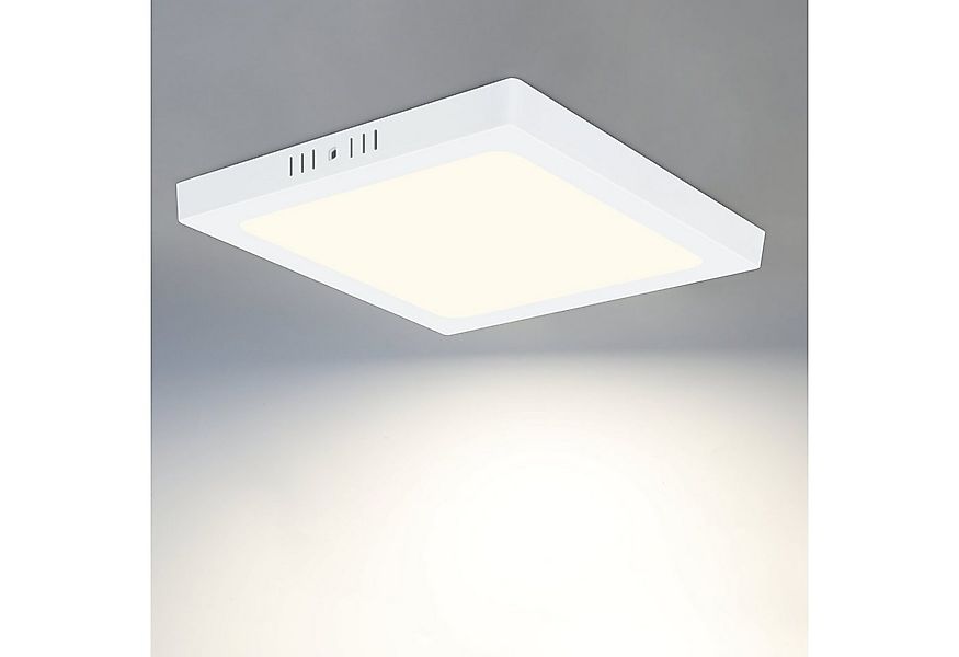 ZMH LED Deckenleuchte Whonzimmer Quradratisch/Rund Weiß Ø22.5CM Flurlampe M günstig online kaufen