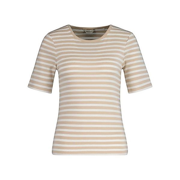 Gant T-Shirt 4203493 Damen T-Shirt gerippt aus Baumwolle mit Stretch günstig online kaufen