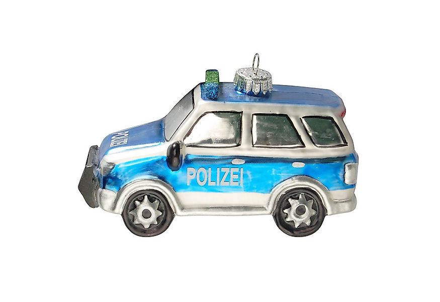 Krebs Glas Lauscha Christbaumschmuck Glasanhänger - Polizei SUV - ca. 12cm günstig online kaufen