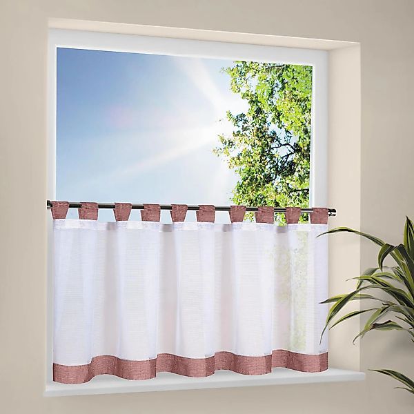 Happy Home Scheibengardine "CARA" Schlaufen 1 Stk. tlg. HxB: 50x150, Webwar günstig online kaufen