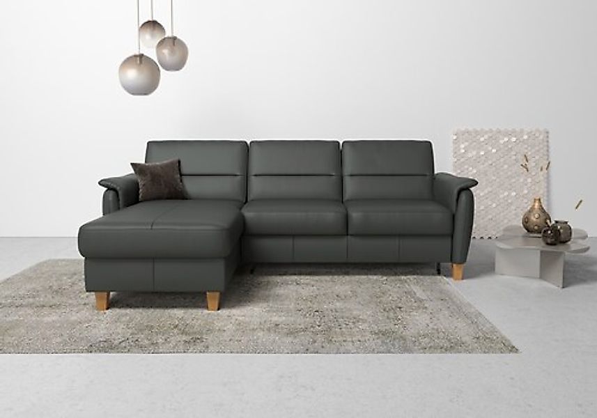 Home affaire Ecksofa »Palmera L-Form, B: 244 cm« optional Bettfunktion & Be günstig online kaufen