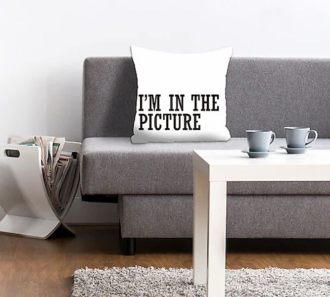 queence Dekokissen »I'M IN THE PICTURE«, Kissenhülle ohne Füllung, 1 Stück günstig online kaufen