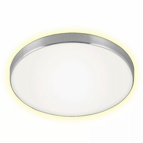 Briloner LED-Deckenleuchte Simpa Backlighteffekt 28,5 cm Alu-Weiß günstig online kaufen