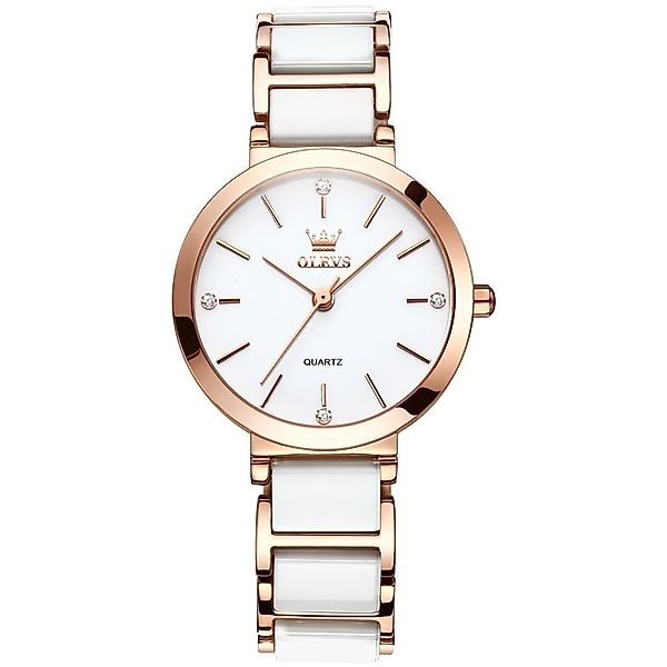 OLEVS Quarzuhr Quarz Uhr Keramik- armband günstig online kaufen
