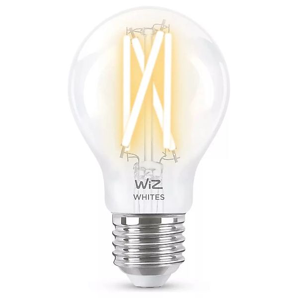 WiZ LED Smart Leuchtmittel in Transparent E27 A60 7W 806lm 1er-Pack günstig online kaufen