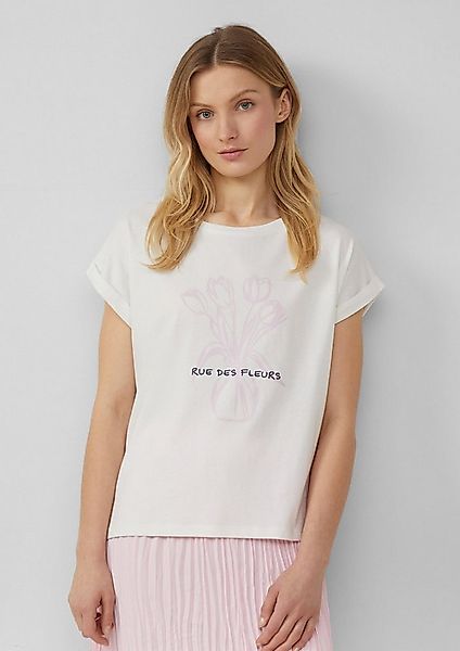 s.Oliver Kurzarmshirt T-Shirt T-Shirt mit Frontprint im Relaxed Fit günstig online kaufen