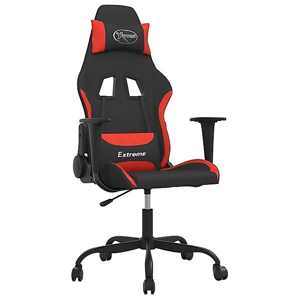 vidaXL Gaming-Stuhl mit Massagefunktion Schwarz und Rot Stoff 345478 günstig online kaufen