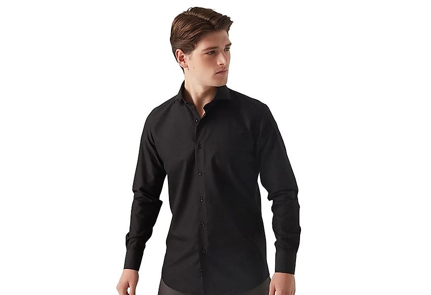 D'S DAMAT Businesshemd Herrenhemd mit italienischem Kragen, langärmelig, ei günstig online kaufen