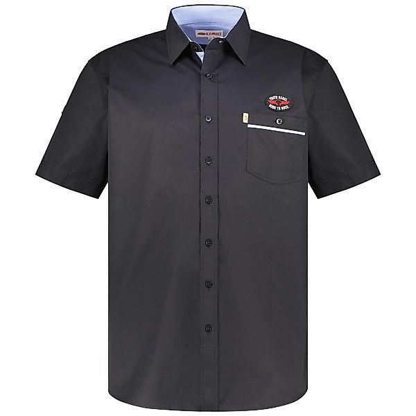 Kamro Freizeithemd aus Baumwolle Farbe schwarz Größe: 10XL günstig online kaufen