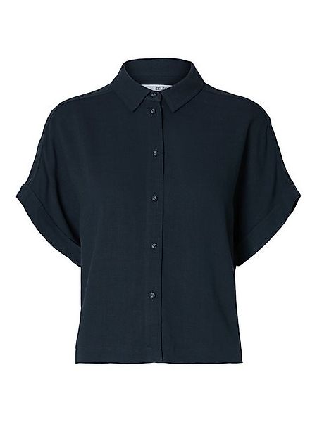 SELECTED FEMME Blusenshirt Bluse elegant Knopfleiste Hemdkragen Kurzarm SLF günstig online kaufen