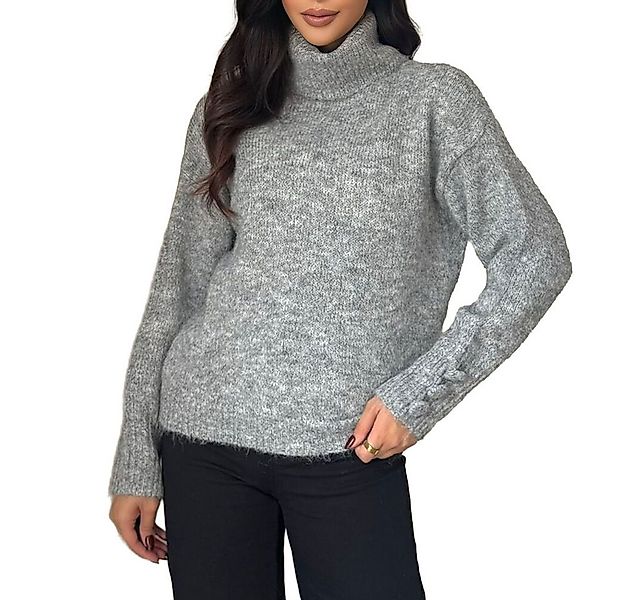 Ital-Design Rollkragenpullover Damen Rollkragenpullover aus weichem Materia günstig online kaufen