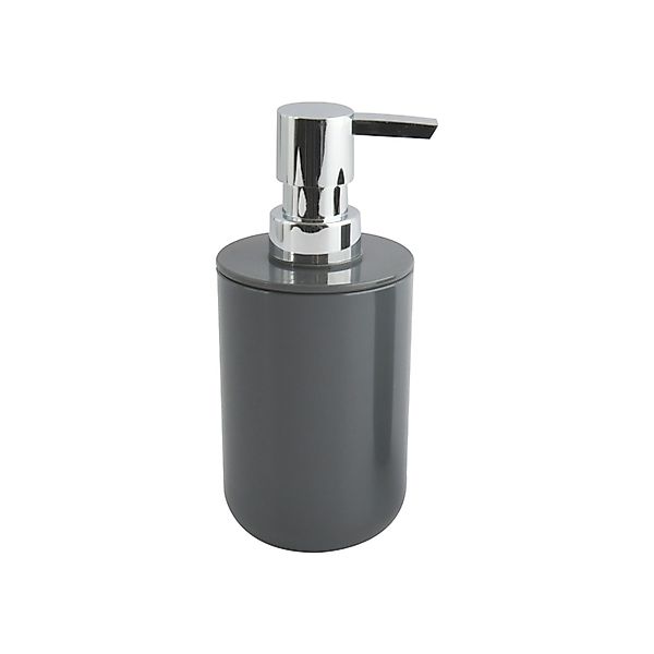 MSV Seifenspender Inagua Polystyrol Ø 7,2 cm x 16 cm Dunkelgrau günstig online kaufen