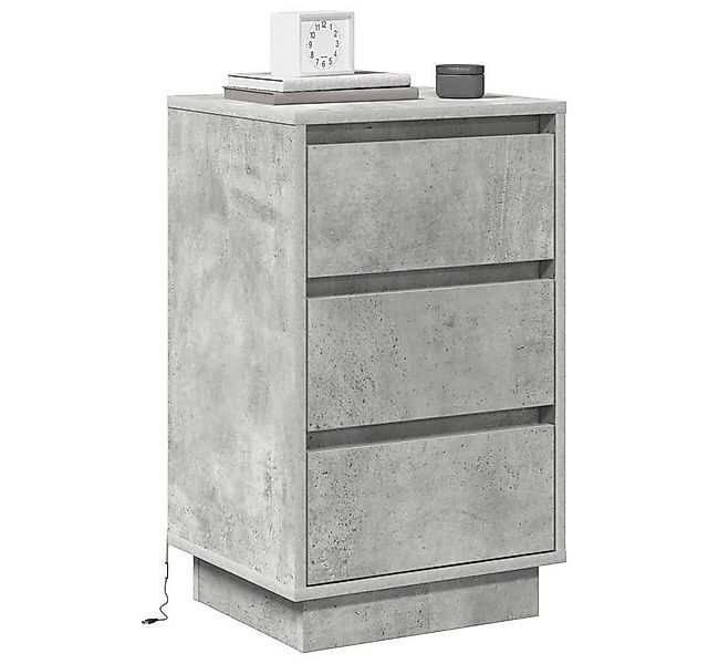 vidaXL Nachttisch Nachttisch Beton Grau 39 x 34,5 x 65 cm Holzwerkstoff (1- günstig online kaufen