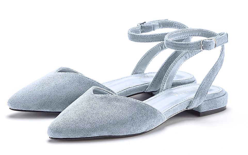 LASCANA Ballerina Slingballerina, Riemchenballerina, Halbschuh, Slipper, günstig online kaufen