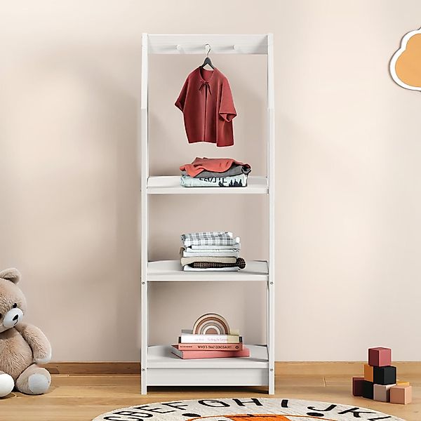 IDIMEX Kinderkleiderschrank SALLY Kinderzimmer Regal Hausform günstig online kaufen