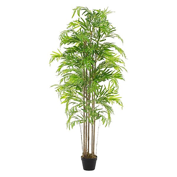ML-Design Künstlicher Bambus 180cm Groß Kunstpflanze mit Echtholzstamm günstig online kaufen