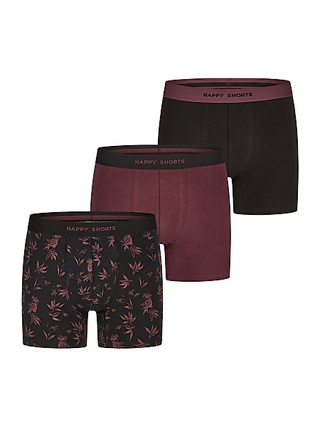 HAPPY SHORTS Retro Boxer Jersey (3-St) Hawaii - Catawba Grape Trunks Männer günstig online kaufen
