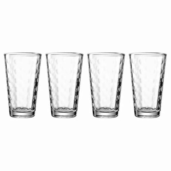 LEONARDO OPTIC XL Trinkglas 540 ml 4er Set Trinkgläser transparent günstig online kaufen