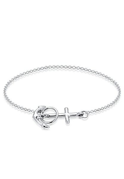 Elli Armband Anker Kreuz 925 Silber (kein Set, 1-tlg), Anker günstig online kaufen