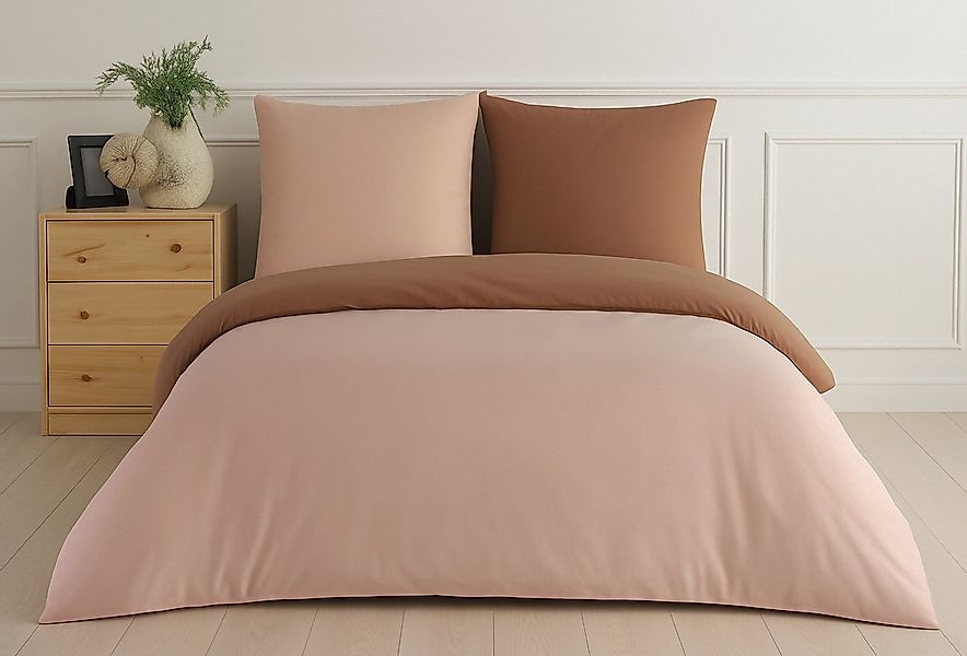 Buymax Bettwäsche Wendebettwäsche, Renforcé, 2 teilig, Bettbezug-Set 155x22 günstig online kaufen