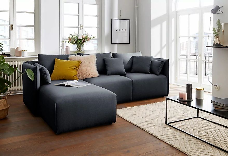 andas Ecksofa »Nöre«, (3 Teile), zusammengesetzt aus Modulen, in vielen Bez günstig online kaufen