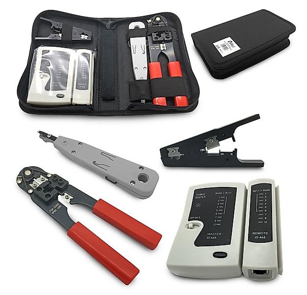 ARLI Crimpzange Werkzeug Set für Netzwerk und Telefoninstallation, Set 5-tl günstig online kaufen