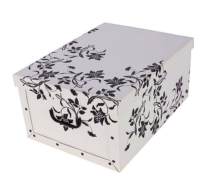 Kreher Aufbewahrungsbox Aufbewahrungsbox, Dekokarton - Motiv: Blumen Barock günstig online kaufen