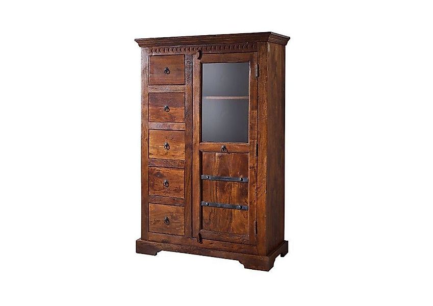 Massivmoebel24 Standvitrine #417 (Vitrine Akazie 95x45x147 günstig online kaufen