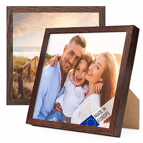 PHOTOLINI Bilderrahmen 2er Set Massivholz-Rahmen Modern günstig online kaufen