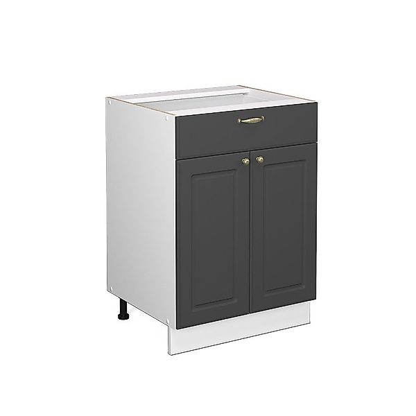 Vicco Midischrank Fame-Line, Anthrazit-Gold/Weiß, 60x81.6cm mit günstig online kaufen