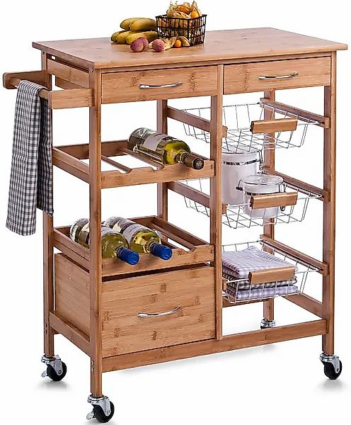 Home affaire Küchenwagen »Bamboo«, auf Rollen günstig online kaufen