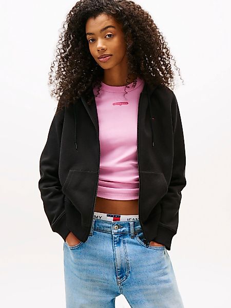 Tommy Jeans Sweatjacke "TJW REG S FLAG ZIP THRU", mit Logostickerei günstig online kaufen