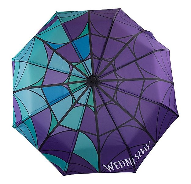 Cinereplicas Taschenregenschirm Wednesday Regenschirm Wednesday Stained Gla günstig online kaufen