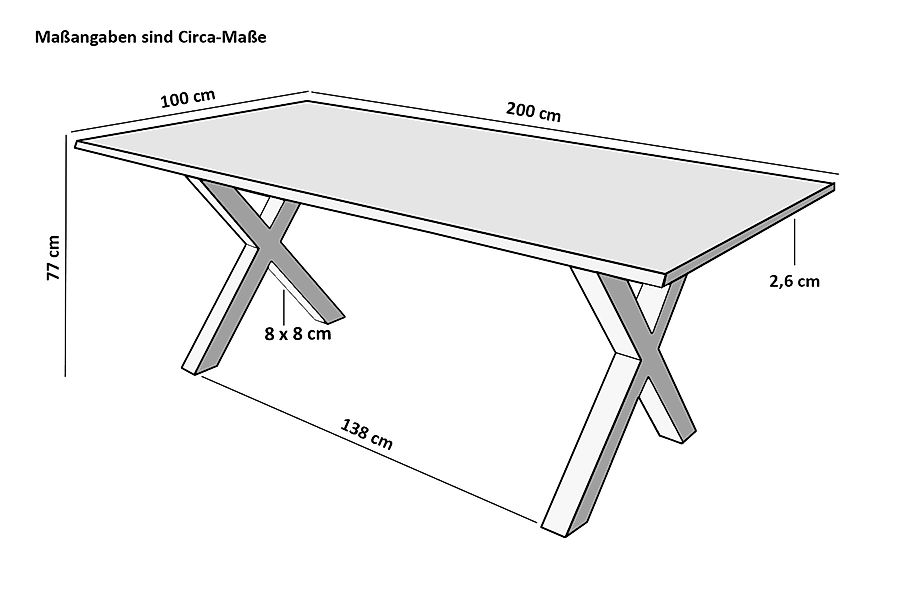 SAM® Baumkantentisch Spike, massives Mangoholz, Baumkante, günstig online kaufen