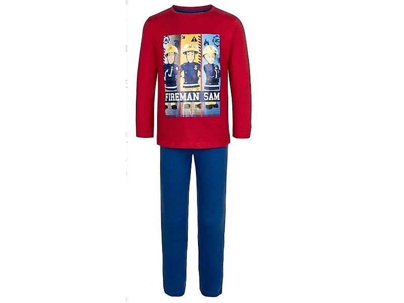 Feuerwehrmann Sam Schlafanzug Pyjama Feuerwehrmann Sam günstig online kaufen