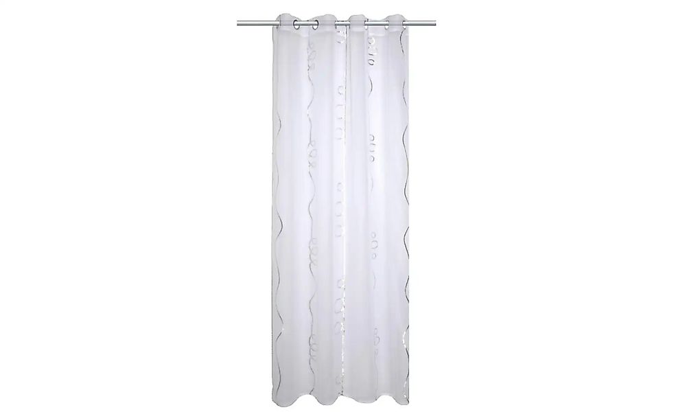 HOME WOHNIDEEN Gardine »LOOPY«, (1 St.), HxB: 245x140, Ösenschal mit Silber günstig online kaufen