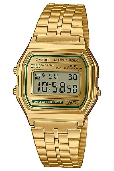 CASIO VINTAGE Digitaluhr Vintage Iconic Goldfarben/Grün günstig online kaufen