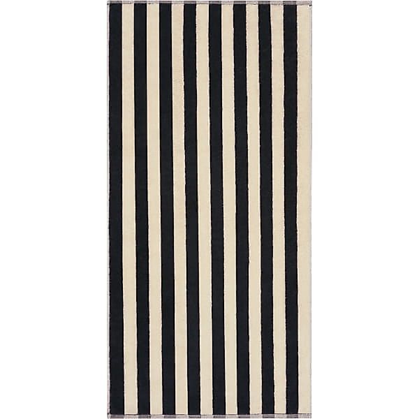 Cawö Handtücher Bold Streifen 6277 - Farbe: schwarz/beige - 93 - Duschtuch günstig online kaufen