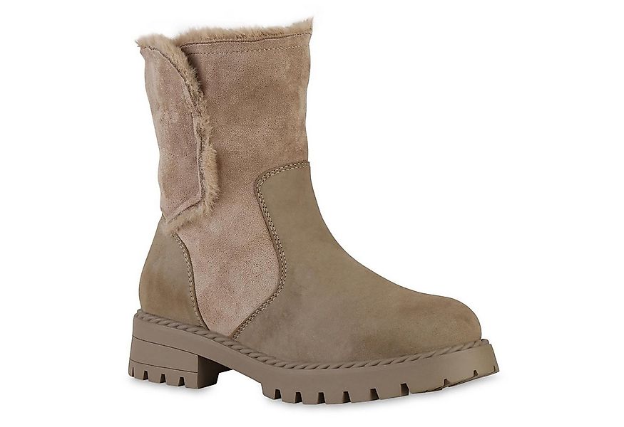 VAN HILL 841338 Stiefelette Damen Gefütterte Klassische Stiefeletten Kunstf günstig online kaufen