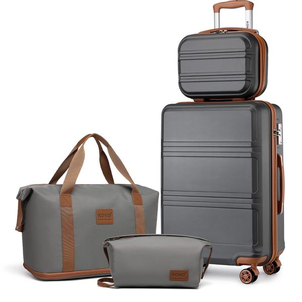KONO Trolleyset Kombi-Set: Hartschalen-Koffer + Handgepäcktasche, günstig online kaufen