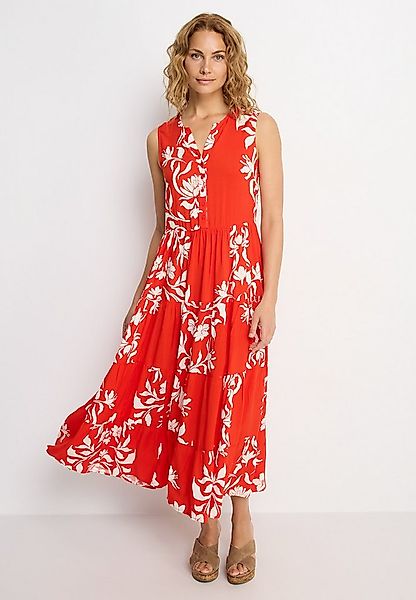 LASCANA Maxikleid mit Blumenprint und Knopfleiste, Sommerkleid, Strandkleid günstig online kaufen