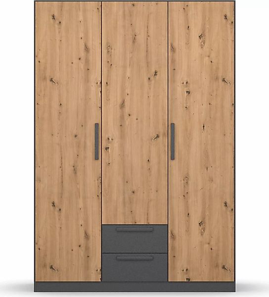 rauch Drehtürenschrank "StyleUp", Typ Dark & Wood mit trendigen farblich ab günstig online kaufen