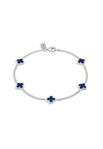 Kuzzoi Silberarmband Kleeblatt Emaille 925 Sterling Silber vergoldet günstig online kaufen